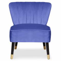 Lot de 2 fauteuils Alma Velours Bleu