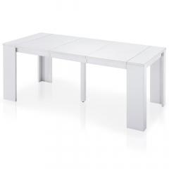 Table Console extensible Brookline Blanc