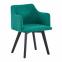 Chaise style scandinave Candy Velours Vert