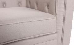 Grand canapé 2 places Chesterfield effet Lin Beige