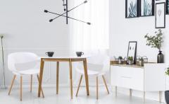 Lot de 2 chaises scandinaves design Zenata Blanc