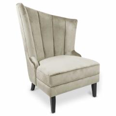 Fauteuil Karl Velours Taupe