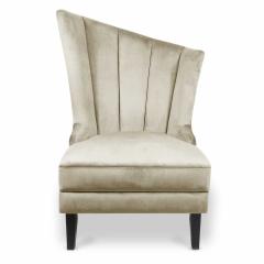 Fauteuil Karl Velours Taupe