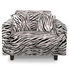 Housse de fauteuil extensible Decoprotect 1 place Zebra
