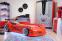 Lit voiture de course interactif Speedy rouge Panneau Bois ABS Multicolore