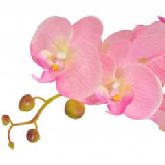 Plante artificielle Orchidée 65cm Rose