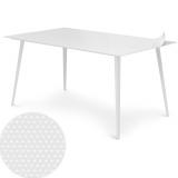 Table magnétique rectangulaire 150x90cm Bipolart Métal Blanc avec 1 Top Motif gris