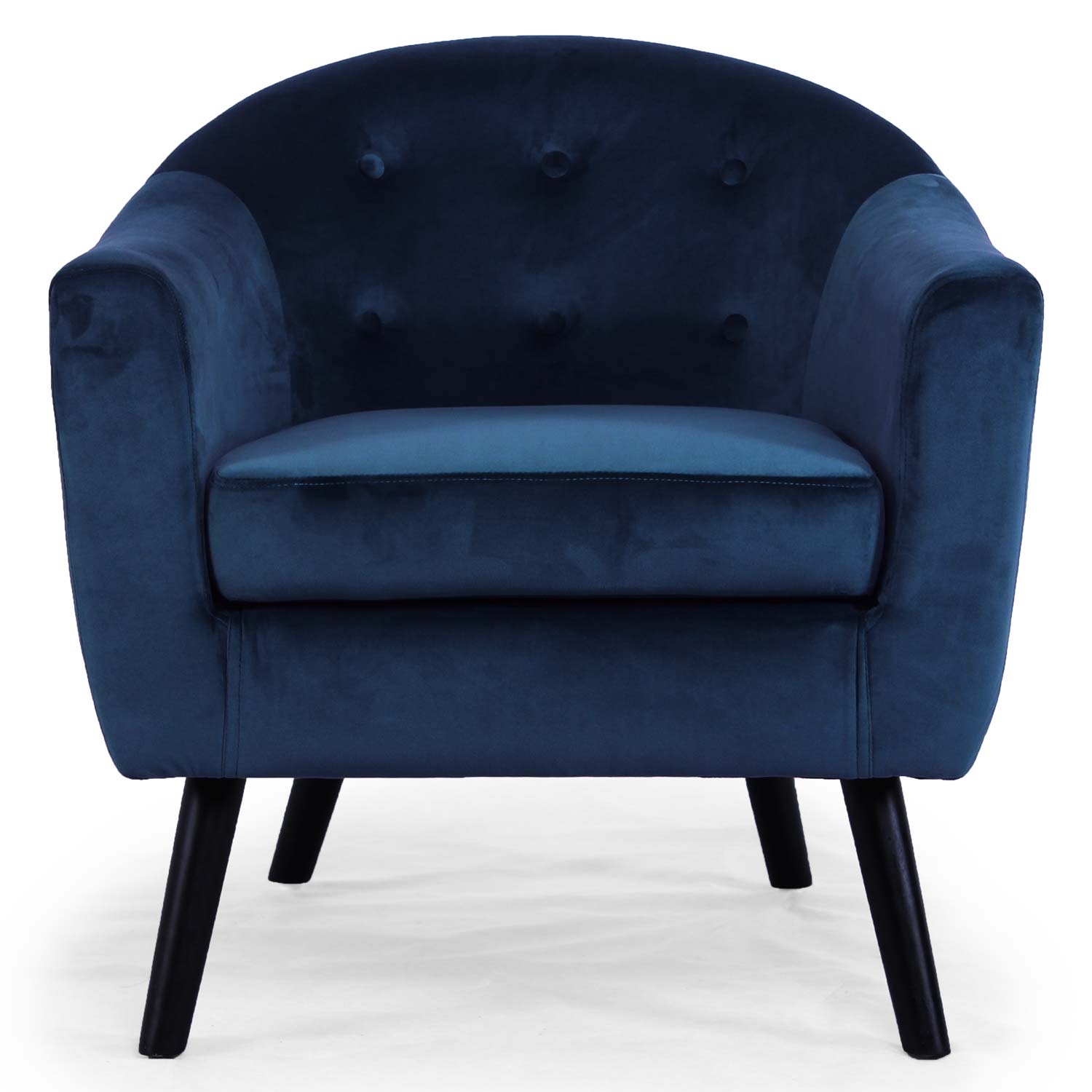 Sofa Savoy 1 plz, terciopelo azul